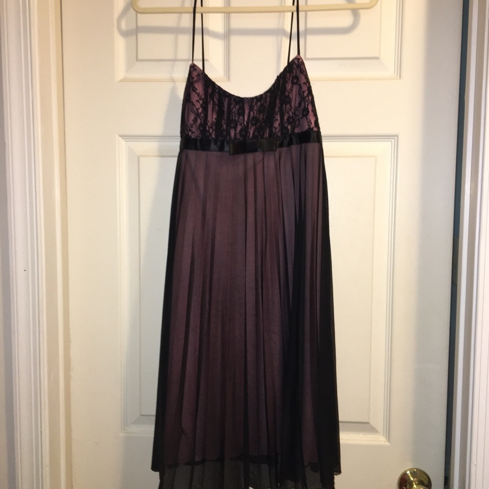 Black with pink dress
